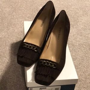 Brown Tasseled Heels
